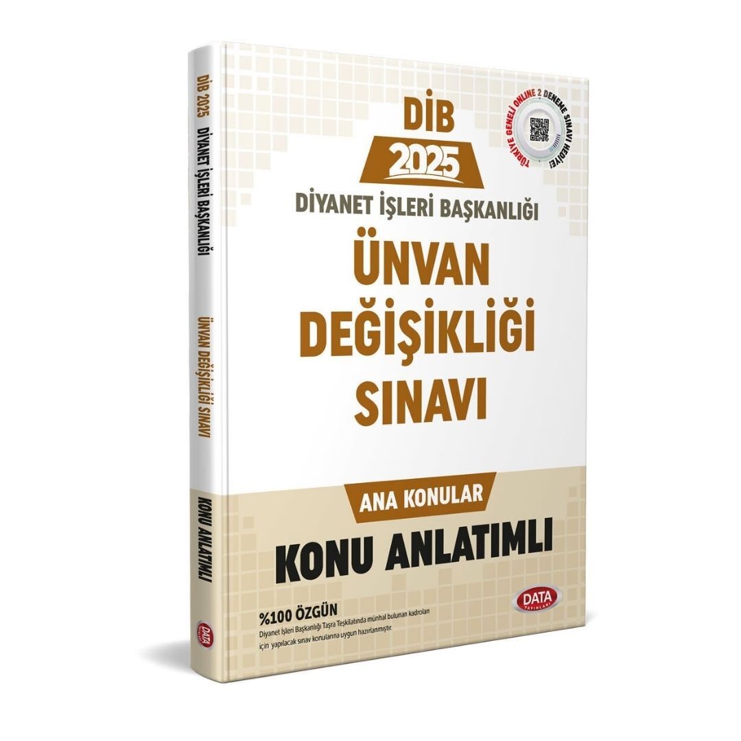 Diyanet İşleri Başkanlığı Ünvan Değişikliği Sınavı Ana Konular Konu Anlatımlı Data Yayınları