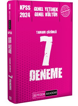 2024 KPSS Genel Yetenek Genel Kültür Tamamı Çözümlü 7 Deneme