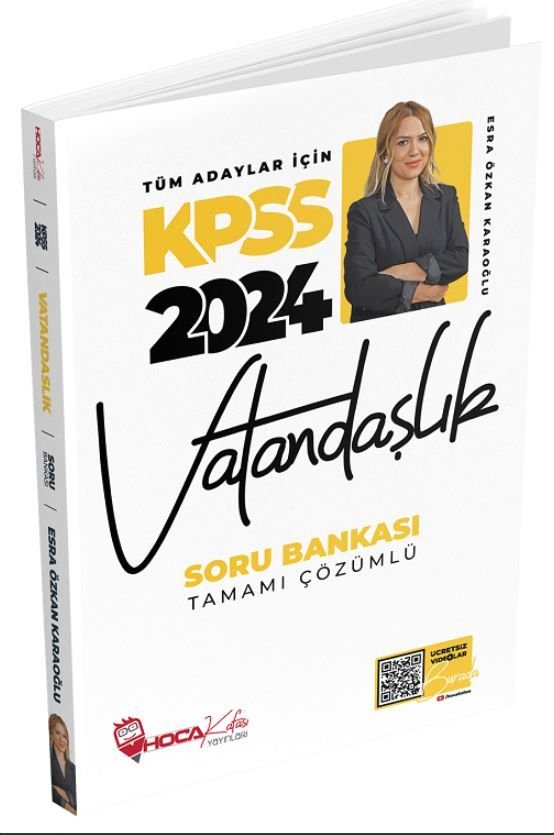 Hoca Kafası 2024 KPSS Vatandaşlık Soru Bankası Çözümlü - Esra Özkan Karaoğlu Hoca Kafası Yayınları