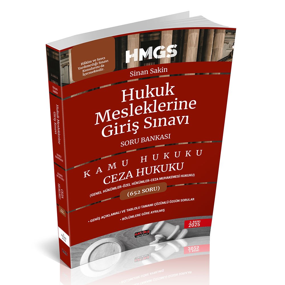Hmgs Ceza Hukuku Genel ve Özel Hükümler Soru Bankası Savaş Yayınları Şubat 2025