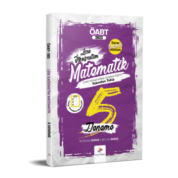 Dizgi Kitap ÖABT Matematik İlköğretim-Lise 5 Deneme Sınavı 2023 Mushab Hoca