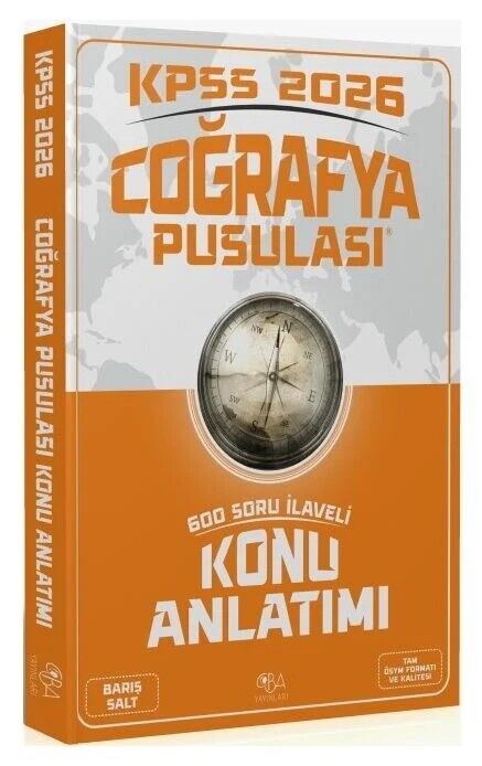 2026 KPSS Coğrafya Pusulası Konu Anlatımı Barış Salt CBA Yayınları