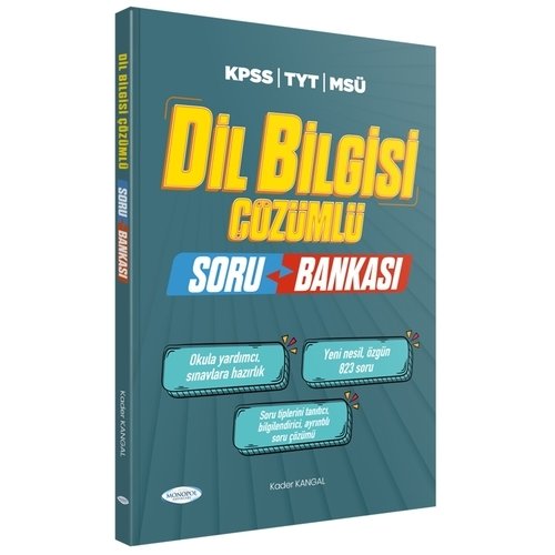 Dil Bilgisi Çözümlü Soru Bankası Monopol Yayınları 2022