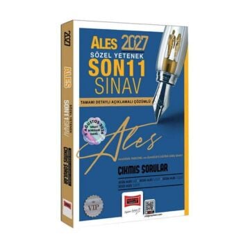 Yargı Yayınları 2027 ALES Sözel Yetenek Son 11 Sınav Tamamı Çözümlü Çıkmış Sorular 2 Ağustos Sınav Soruları Dahil