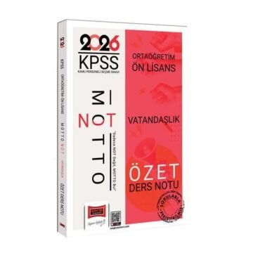Yargı Yayınları 2026 KPSS Ortaöğretim Ön Lisans Motto Serisi Vatandaşlık Özet Ders Notu