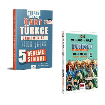 Dizgi Kitap Tulpar 2026 Meb Ags ÖABT Türkçe Öğretmenliği 5 Deneme & MEB-AGS ÖABT Türkçe Öğretmenliği 10 Deneme Yargı Yayınları Seti
