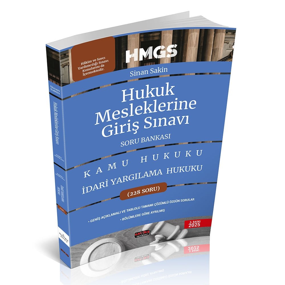Hmgs İdari Yargılama Hukuku Soru Bankası Savaş Yayınları Şubat 2025