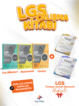 Dizgi Kitap 2027 8. Sınıf LGS Çıkmış Sorular ve MEB Örnek Soruları Çalışma Kitabı 3'lü Set - LGS TG Deneme Hediyeli