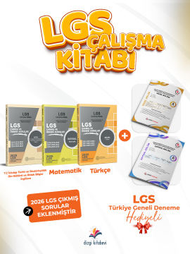 Dizgi Kitap 2027 8. Sınıf LGS Çıkmış Sorular ve MEB Örnek Soruları Çalışma Kitabı 3'lü Set - LGS TG Deneme Hediyeli