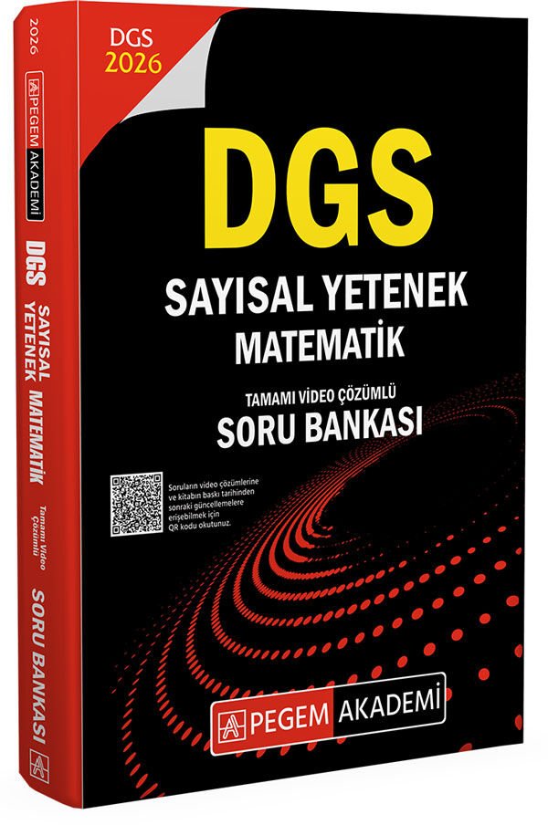 2026 DGS Sayısal Yetenek Matematik Tamamı Video Çözümlü Soru Bankası Pegem Yayınları