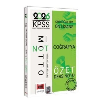 Yargı Yayınları 2026 KPSS Ortaöğretim Ön Lisans Motto Serisi Coğrafya Özet Ders Notu