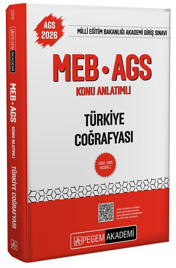 2026 MEB-AGS Konu Anlatımlı Türkiye Coğrafyası Pegem Yayınları