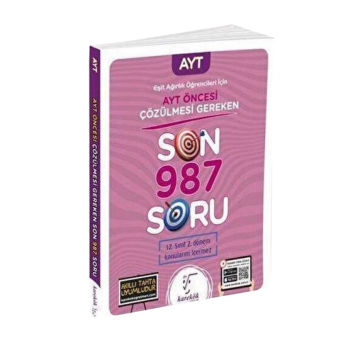 Karekök Yayınları Eşit Ağırlık Öğrencileri İçin AYT Öncesi Çözülmesi Gereken Son 987 Soru