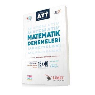 Limit Yayınları AYT Matematik 15x40 Video Çözümlü Denemeleri