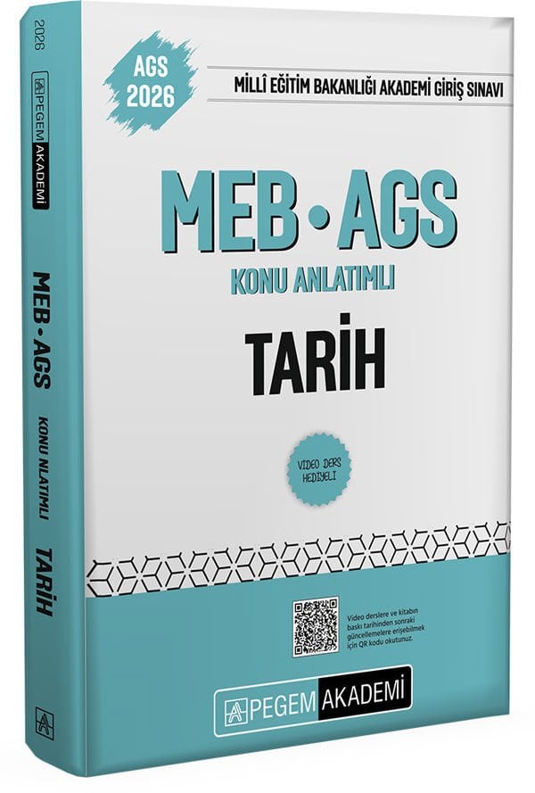 2026 MEB AGS Konu Anlatımlı Tarih Pegem Akademi