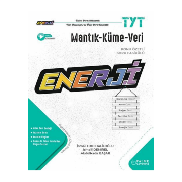 Palme Yayınları TYT Mantık Küme ve Veri Enerji Konu Özetli Soru Fasikülü