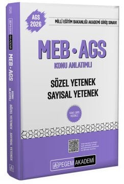 Pegem Akademi 2026 MEB-AGS Sözel Yetenek Sayısal Yetenek Konu Anlatımlı