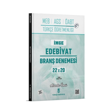 ÖABT MEB-AGS Türkçe İmge Edebiyat 22x20 Branş Denemeleri Çözümlü - Umut Tetik Türkçe ÖABTDEYİZ