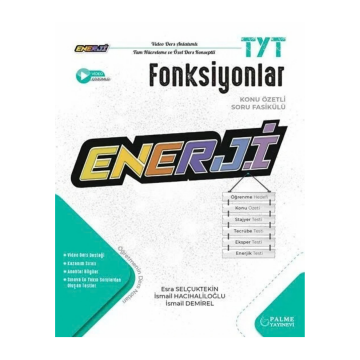 Palme Yayınları TYT Fonksiyonlar Enerji Konu Özetli Soru Fasikülü
