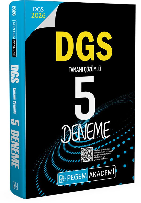 2026 DGS Tamamı Çözümlü 5 Deneme Pegem Yayınları