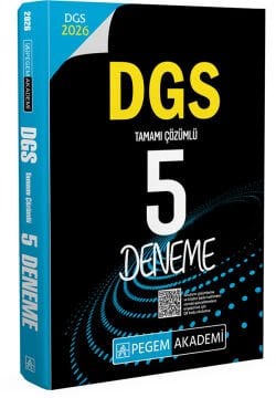 2026 DGS Tamamı Çözümlü 5 Deneme Pegem Yayınları