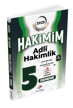 Dizgi Kitap 2025 Hakimim Adli Hakimlik Tamamı Video Çözümlü 5 Deneme Sınavı 2. Baskı