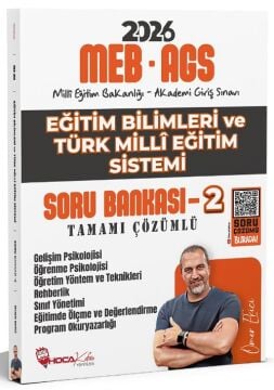 Hoca Kafası 2026 MEB-AGS Eğitim Bilimleri ve Türk Milli Eğitim Sistemi Soru Bankası-2 Çözümlü - Ömer Ekici Hoca Kafası Yayınları