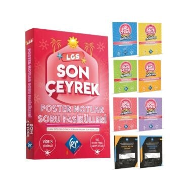 KR Akademi LGS Son Çeyrek Poster Notlar Soru Fasikülleri (4. Çeyrek)