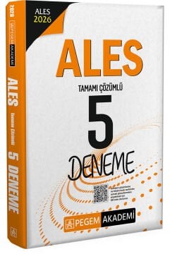 2026 ALES Tamamı Çözümlü 5 Deneme Pegem Yayınları