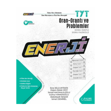 Palme Yayınları TYT Oran Orantı ve Problemler Enerji Konu Özetli Soru Fasikülü