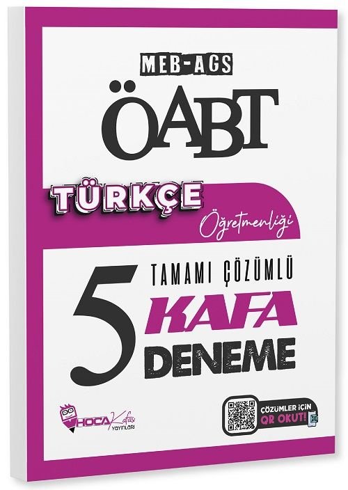 Hoca Kafası ÖABT MEB-AGS Türkçe Öğretmenliği 5 Kafa Deneme Çözümlü Hoca Kafası Yayınları - İADESİZ
