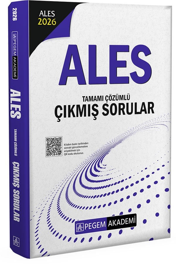 2026 ALES Tamamı Çözümlü Çıkmış Sorular Pegem Akademi