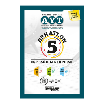 Ankara Yayıncılık AYT Eşit Ağırlık 5 Dekatlon Deneme