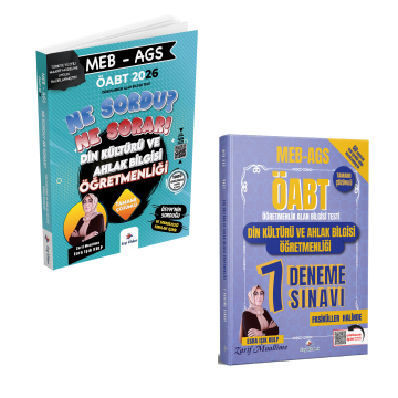 Dizgi Kitap 2026 Meb Ags ÖABT Din Kültürü ve Ahlak Bilgisi Öğretmenliği Soru Bankası & Meb Ags ÖABT Din Kültürü ve Ahlak Bilgisi Öğretmenliği 7 Deneme Sınavı Zarif Muallime Esra Işık Kulp Seti