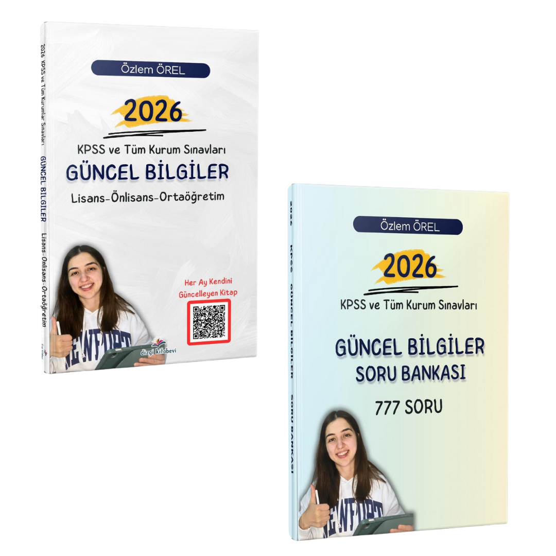 Dizgi Kitap 2026 KPSS ve Tüm Kurum Sınavları Güncel Bilgiler ve Soru Bankası Seti Özlem Örel