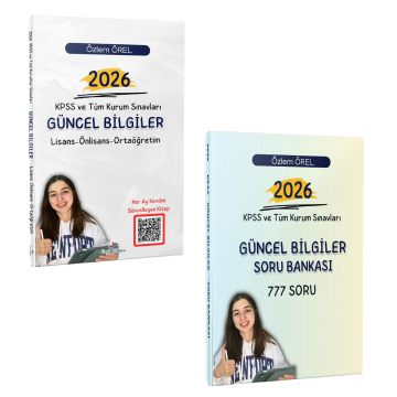 Dizgi Kitap 2026 KPSS ve Tüm Kurum Sınavları Güncel Bilgiler ve Soru Bankası Seti Özlem Örel