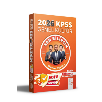 Benim Hocam Yayınları 2026 KPSS Genel Kültür Sen Bilirsin Tarih-Coğrafya-Vatandaşlık Soru Cevap Kitabı Ramazan Yetgin Bayram Meral Erdal Kesekler
