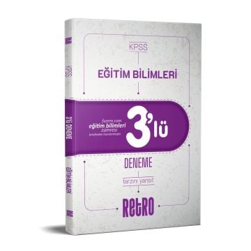 Retro Yayıncılık 2025 KPSS Eğitim Bilimleri Tamamı Çözümlü 3`lü Deneme