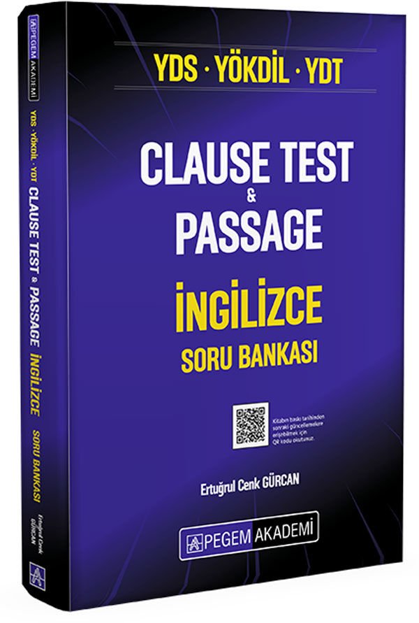 YDS YÖKDİL YDT Clause Test & Passage İngilizce Soru Bankası Pegem Yayınları