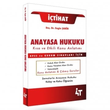 4T Yayınları  Anayasa Hukuku Kısa ve Etkili Konu Anlatımı