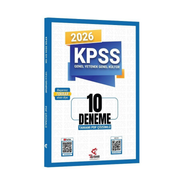 2026 KPSS Genel Yetenek Genel Kültür 10 Deneme Çözümlü Tekrar Akademi Yayınları