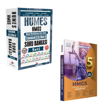 Dizgi Kitap 2025 Humes HMGS Hukuk Mesleklerine Giriş Sınavı Tamamı Çözümlü Soru Bankası ve Yetki 5 Deneme Seti