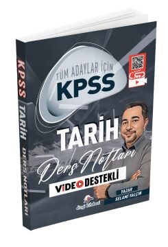 Dizgi Kitap 2026 Tüm Adaylar İçin KPSS Tarih Video Destekli Ders Notları Selami Yalçın