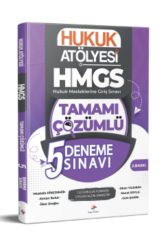 Dizgi Kitap 2026 Hukuk Atölyesi HMGS Hukuk Mesleklerine Giriş Sınavı Tamamı Çözümlü 5 Deneme Sınavı 2. Baskı