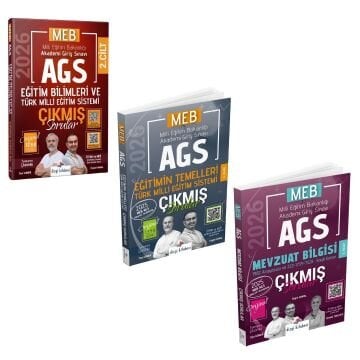 Dizgi Kitap 2026 MEB AGS Eğitim Bilimleri ve Türk Milli Eğitim Sistemi & MEB AGS Eğitimin Temelleri & MEB AGS Mevzuat Bilgisi Çıkmış Sorular Seti