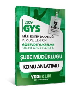 Yediiklim Yayınları 2026 MEB GYS Şube Müdürlüğü Konu Anlatımı