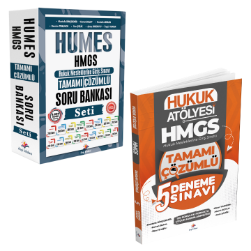 Dizgi Kitap 2025 Humes HMGS Hukuk Mesleklerine Giriş Sınavı Tamamı Çözümlü Soru Bankası ve Hukuk Atölyesi 5 Deneme Seti