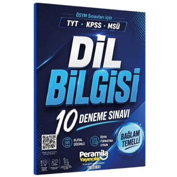 Peramila Yayıncılık YKS TYT KPSS MSÜ Dil Bilgisi 10 Deneme Çözümlü