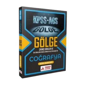 KPSS MEB AGS Coğrafya Gölge Soru Bankası Paraf Yayınları