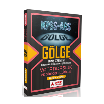 KPSS MEB AGS Vatandaşlık ve Güncel Bilgiler Gölge Soru Bankası Paraf Yayınları